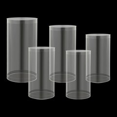 5x Large Cylinder Tables For Parties Pedestal Display Plinth Pillars For Wedding