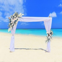 Wedding Arch Corner Flower Decor Large 90x45cm