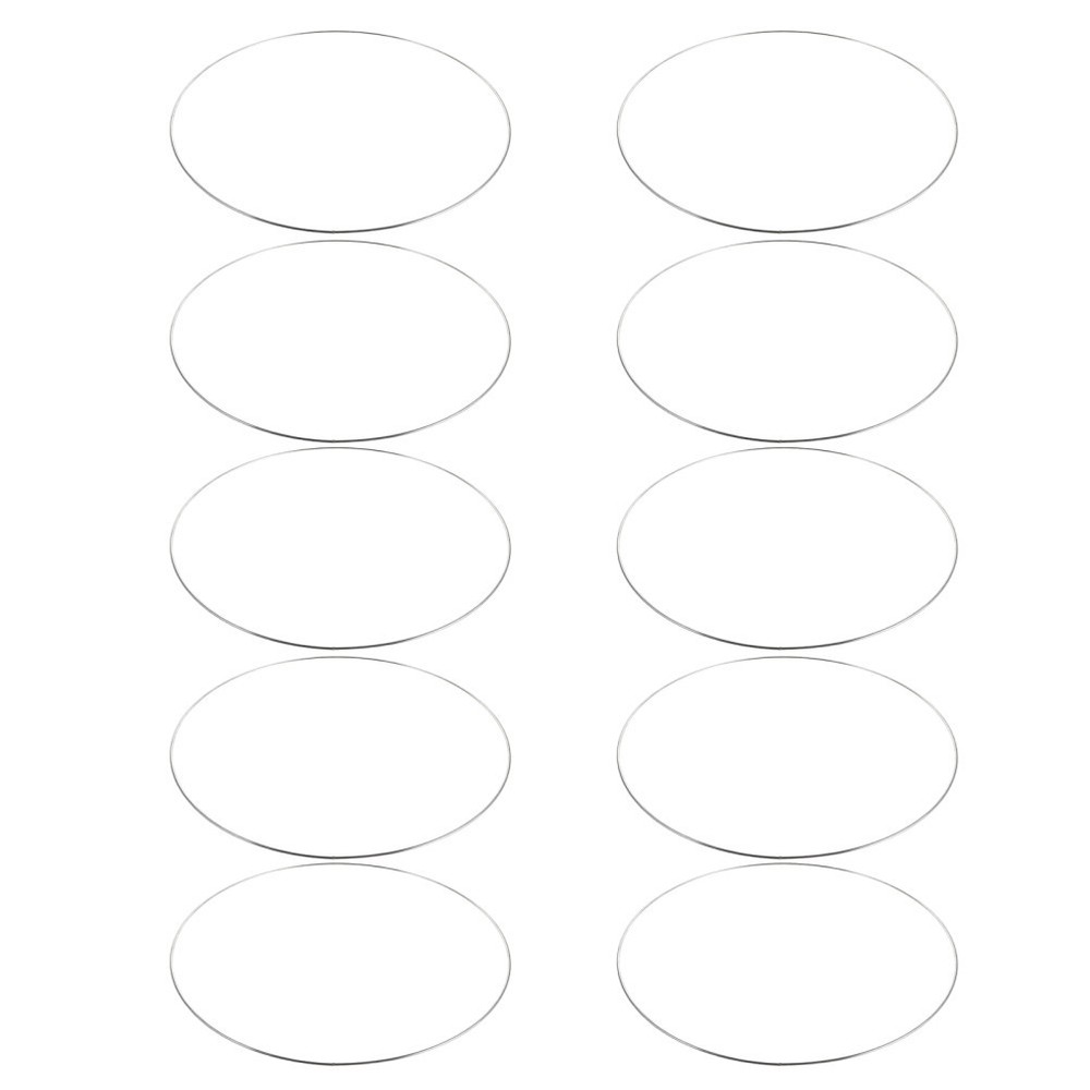 10Pcs Sturdy Silver Metal Craft Hoops for DIY Dreamcatchers and Home Decor