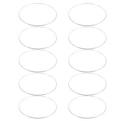 10Pcs Sturdy Silver Metal Craft Hoops for DIY Dreamcatchers and Home Decor