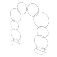 Metal Round Wedding Stand Detachable Outdoor Party Ceremony Wreath Hoop Decor