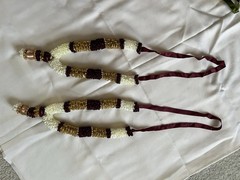 Artificial silk garlands. Lot of 6 .