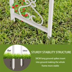Sqaure Wedding Canopy Chuppah Arch Flower Backdrop Stand Garden Backyard Gazebo