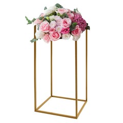 5pcs Gold Wedding Flower Stand Column for Table, Home Party Wedding Stage Decor