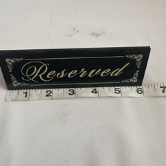 12PCS Reserved Table Signs Black Wedding Acrylic Double Sided