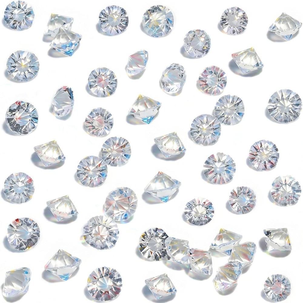 500PCS Diamond Decorations, Mini Clear Fake Diamonds Vase Fillers | Acrylic