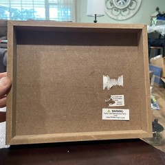 Photo Frame Bride Little Girl Daddy’s Wedding Day Gift Idea Brown Wood Clip