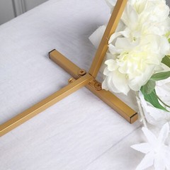 21″ Gold Hexagon Metal Flower FRAME Geometric Table Arch Centerpiece Party Event