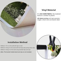 Customized 5x3ft Mr and Mrs Floral Background for Weddings & Celebrations