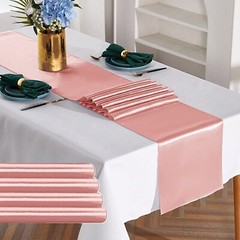 12×108″ Satin Table Runner Wedding Party Banquet Dinner Table Supply Decorations