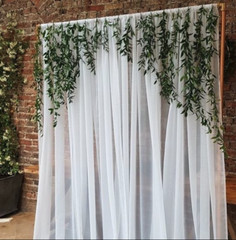 WEDDING DRAPING DECOR EVENT CHIFFON FABRIC SOLD PER METER VARIOUS COLOURS