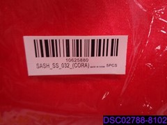 Qty = 55 (11 Packs of 5): Satin Chair Sash Bows Chair Covers SASH_SS_032_(CORA)