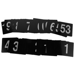100Pcs Wedding Table Number Cards Black PVC for Party Cafe Restaurant Seating