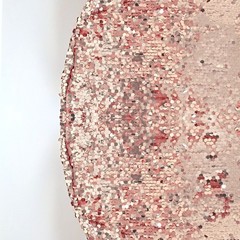 7.5 ft BLUSH Big Payette Sequin Round Backdrop STAND COVER Party Decorations