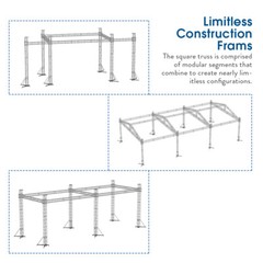 3/6/9PCS Straight Square Aluminum Truss Segment For Pro Audio DJ Lighting Stage