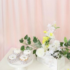 8×10 ft BLUSH Satin CURTAIN Wedding Photography Backdrop Panel Party Decorations