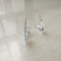 100pcs 22*22MM Square Crystal Beads Prism Pendants Chandelier 2 holes Lamp Parts