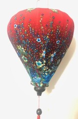 20” AUTHENTIC VIETNAMESE SILK LANTERN — Garlic Umbrella