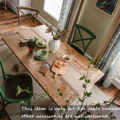Burlap Weave Table Runner Cloths Hessian for Country Wedding Party Decor Vintage