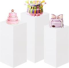 3Pcs Tall Pedestal Stands Cake Dessert Table Pillar for Wedding Party Decor AA88
