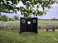 New Rustic Farmhouse Wood 3 Panel Backdrop Decor Display Wall- Weddings, Events