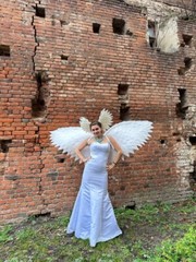 Headdress Wings Photo Props Costume Cosplay Wedding Carnival Christmas Angel