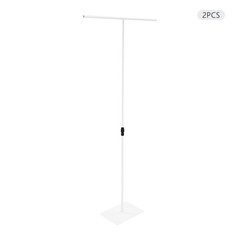 2Pcs Wedding Backdrop Stands Adjustable Height Backdrop Stands 37-97in