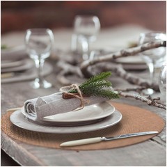 Burlap Round Placemats – 12″ Diameter Burlap Circle Rustic Table Decorations …