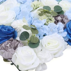 6Pcs Artificial Flower Wall Panel Floral Panel Background Wedding Birthday Decor