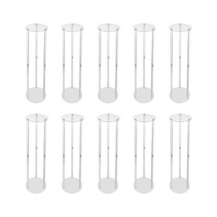 10pcs 80cm Acrylic Artificial Flower Vase Stand Wedding Centerpieces Decoration