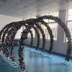 Moongate Round Wedding Arch Metal Backdrop Stand Flower Garland Frame Venue Deco