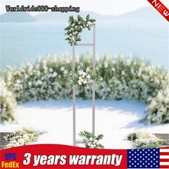 2m Iron Adjustable Height Wedding Arch Backdrop Stand Garden Arbor Frame