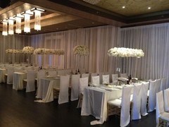 120″ x 108″ 9ft CHIFFON VOILE SHEER DRAPE PANEL BACKDROP WHITE CURTAIN WEDDING