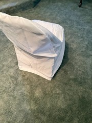 White and Black Tuxedo Luxury Chair Covers