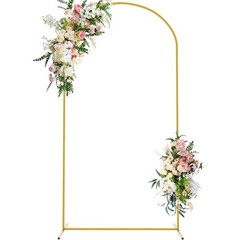 Gold Metal Wedding Arch Backdrop Stand Party Celebration Photo Booth Decoration