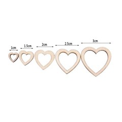 Wooden Mini Hearts/Stars/Round Wedding Table Spread Decor DIY Ornaments