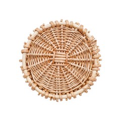 8Pcs Handmade Wicker Flower Baskets Natural Wood Color For Wedding Party Decor
