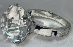 Faux “Diamond” Engagement Ring Bridal Party Table Decor Oversized Prop
