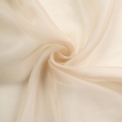 18 feet Nude Sheer Organza Curtain Panel 29″W x 216″L (Pack of 1),