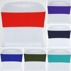 20 Spandex STRETCHABLE CHAIR SASHES Ties Wraps Wedding Party Decorations SALE