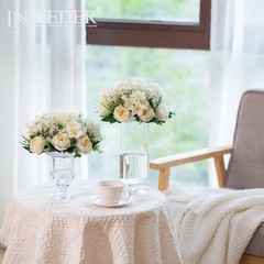 Flower Balls Centerpieces for Tables: 4 PCS White Flowers for Centerpieces Fl…