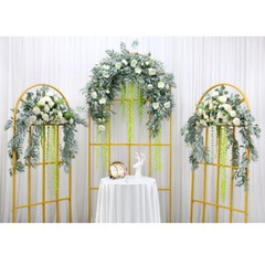 2m Wedding Arch Backdrop Stand Metal Rack Wedding Party Flower Props Decor Frame