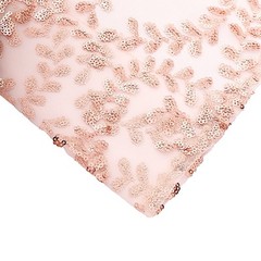 8ft x 8ft Rose Gold Tulle Backdrop CURTAIN Drape Panel Embroidered Sequins Event