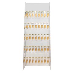 SILVER 5 ft Foam 5-Tier Wine Glass Rack Champagne Flute HOLDER STAND Party