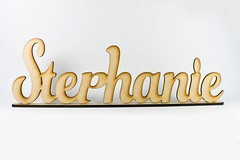 Personalised Custom MDF Wood Wooden Kids Name Plaque Sign Baby Shower Birthday