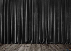 Black Heavy Style Velvet Curtain 10ft H Drape Stage/Theater/Home Noise Thermal