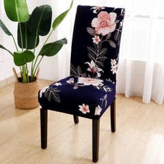1/2/4/6pcs Printed Dining Room Chair Covers Soft Stretch Spandex Seat Slipcovers