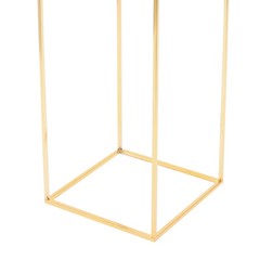 Gold Iron Metal Flower Stand 31 × 31 × 100 cm Wedding Decor Column