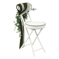 Wedding Chair Back Flowers Artificial Prevent Fading Wedding Chair Decorations