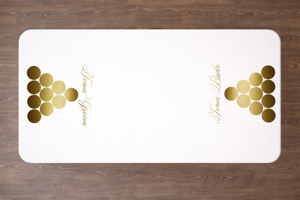 Beer Pong Vinyl Decal Sticker Set Wedding Party Table Team Bride Groom